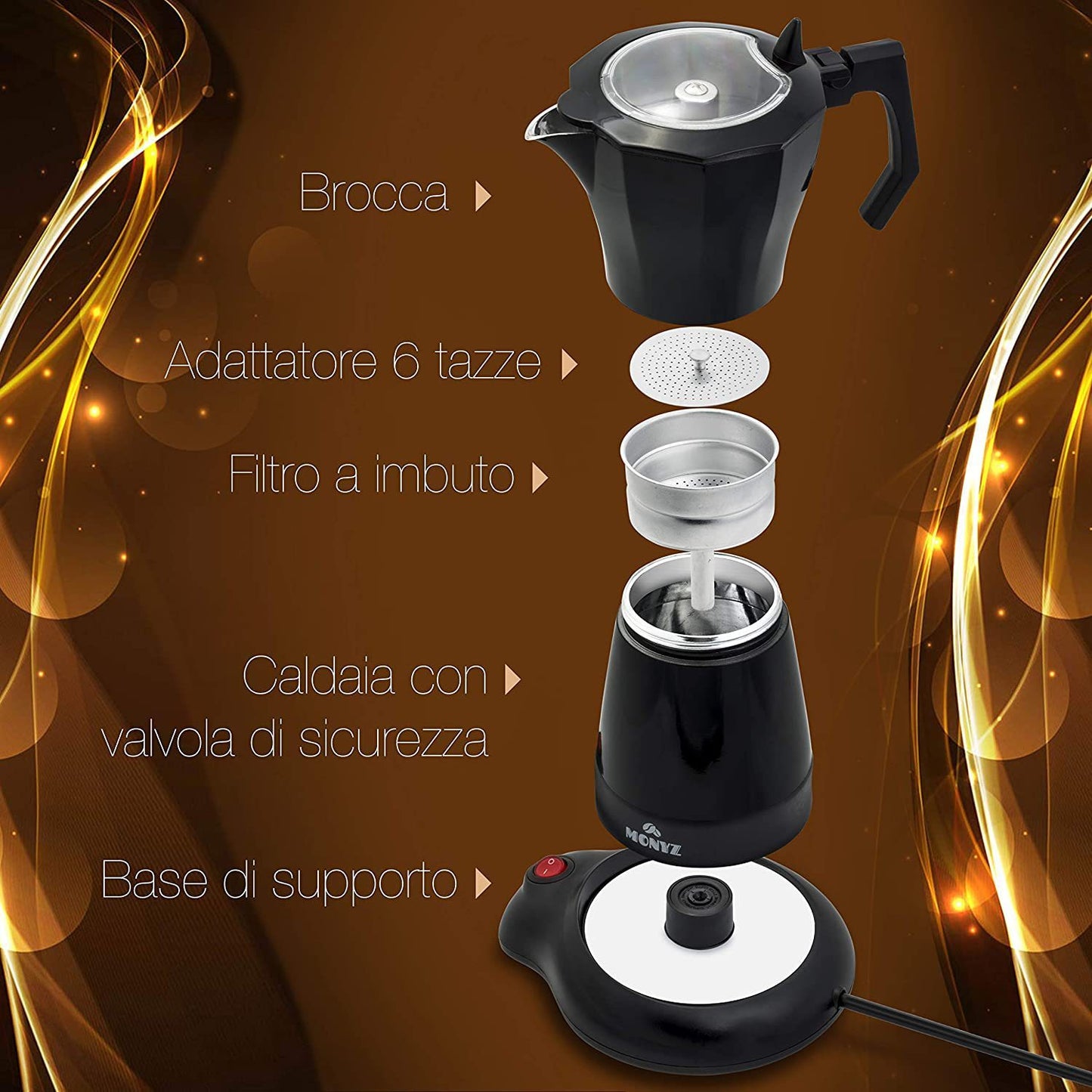 Electric Moka Pot Coffee Machine